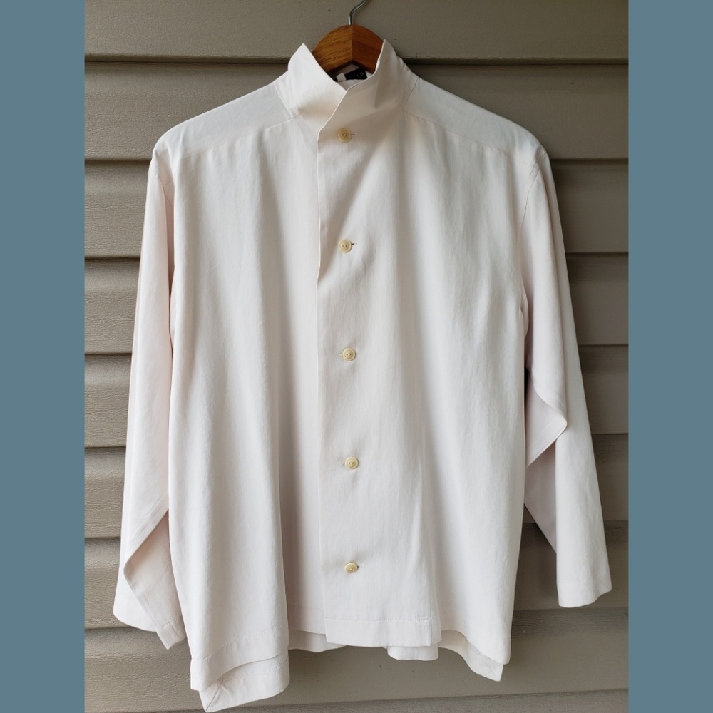 Shirin Guild silk mimimalist blouse.